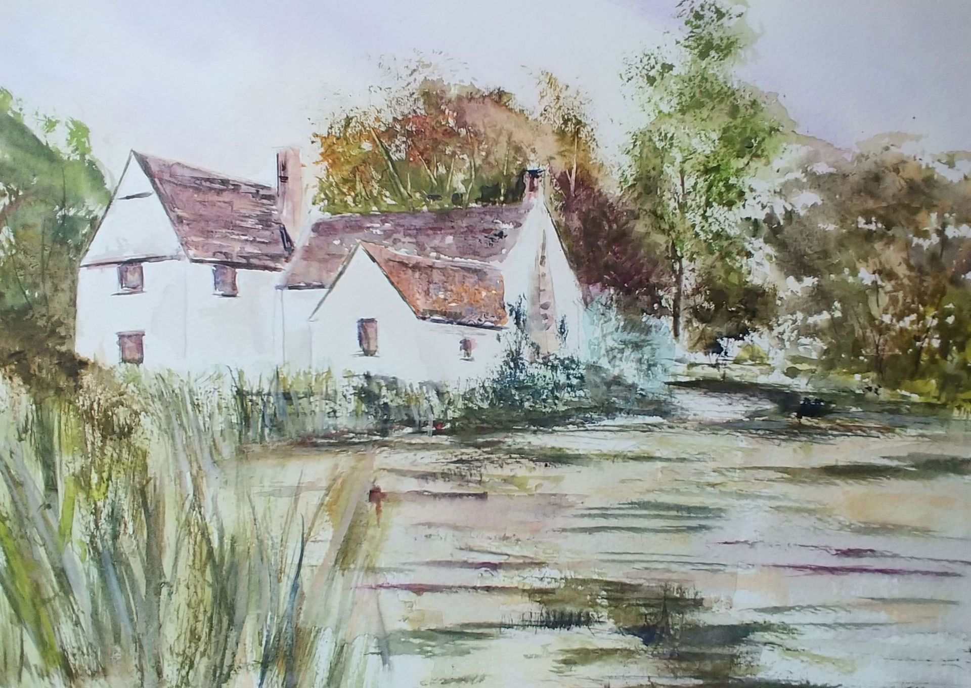 Flatford Mill on Watercolour