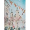 Vienna Street Scene Original Watercolour
