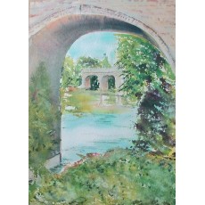 Leatherhead Scene Original Watercolour by David Harvey